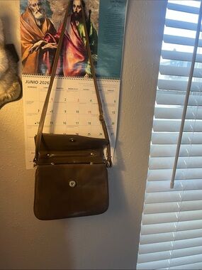 Classic Brown Crossbody Mini Bag - Brand Unspecified